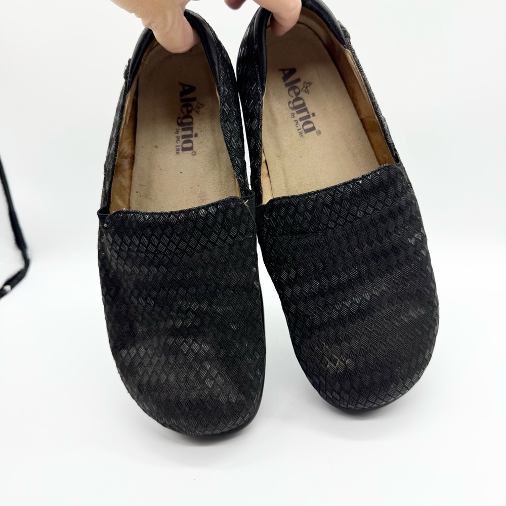 Alegria Keli Pro Waverly Woven Comfort Shoes Black Sz 41 Office Coastal Grandma - Picture 12 of 14